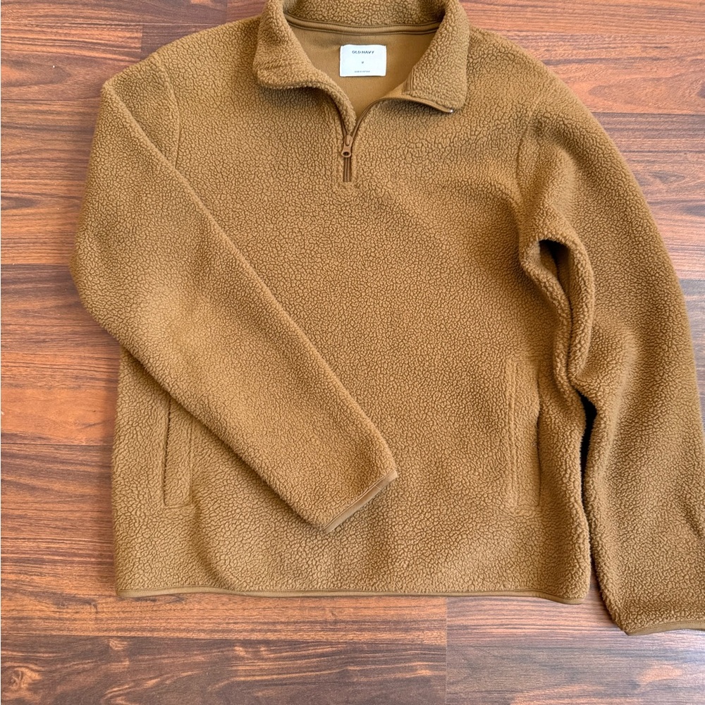 Old Navy Brown Sherpa Pullover